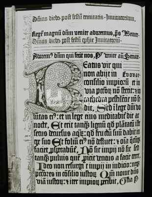 LS1779 - Page of the First Printed Psalter