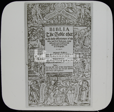 LS1787 - Coverdale's Bible, Title Page